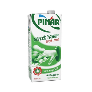 PINAR SÜT 1 LİTRE TAM YAĞLI %2,5 YAĞLI