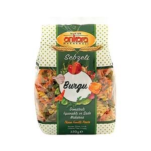 NUHUN ANKARA SEBZELİ BURGU 350 GR MAKARNA