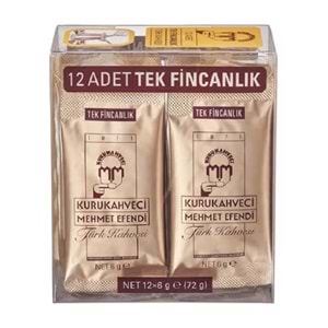 mehmet efendi TÜRK kahve 6gr*12 72 gr
