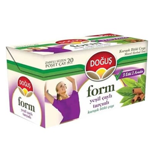 DOĞUŞ BİTKİ ÇAYI ( FORM YEŞİL ÇAYLI TARÇINLI ) 20 Lİ