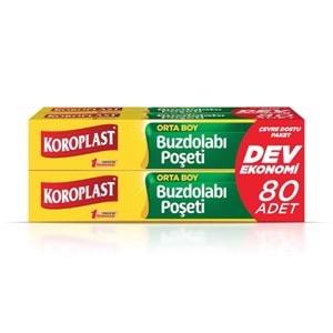 KOROPLAST BUZDOLABI DOLABI POŞETİ ORTA BOY 80 Lİ