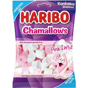 HARİBO MARSMELLOV pink white 150 GR