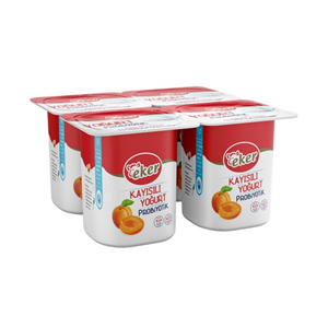 EKER PROBİYOTİK YOĞURT KAYISILI 100 GR ( TEKLİ OLARAK SATILIR )
