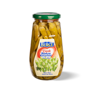 BURCU 550gr ÇİÇEK BAMYA CAM