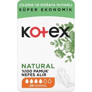 KOTEX NATURAL ULTRA QUADRO NORMAL(20X12)