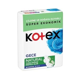 KOTEX NATURAL ULTRA QUADRO GECE (14X12)