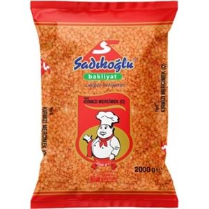 SADIKOĞLU KIRMIZI MERCİMEK 2 kg