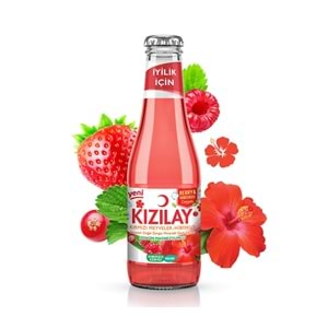 KIZILAY 200ML KIRMIZI MEYVELER HİBİSKUS MADEN SUYU