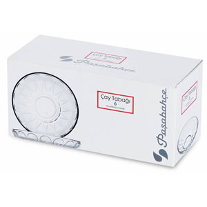 PAŞABAHÇE ÇAY TABAĞI 6 LI 54451