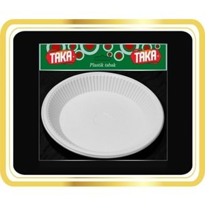 TAKA PLASTİK TABAK BÜYÜK 10 LÜ