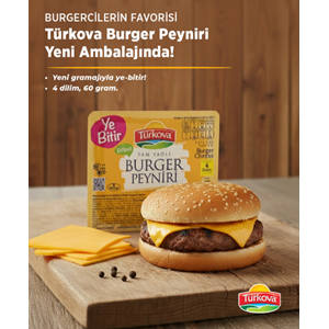 TÜRKOVA BURGER PEYNİRİ 60 GR ( 4 ADET )