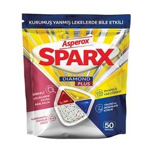 ASPEROX SPARX DIAMOND PLUS BULAŞIK MAKİNA DETERJANI 50 Lİ