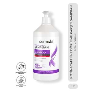 Dermokil Biotin&Caffeine Dökülme Karşıtı Şampuan 1L YENİ