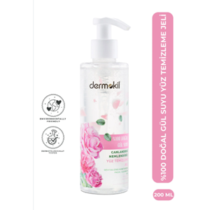 DERMOKİL 150 ML %100 DOGAL GULSUYU CIFT FAZLI MAKYAJ TEMIZLEYICI