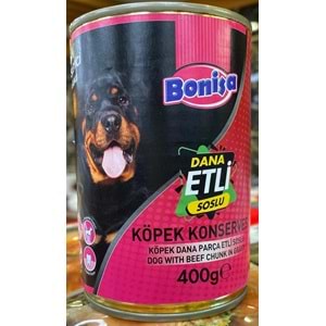 BONİSA KÖPEK KONSERVE ETLİ 400 GR
