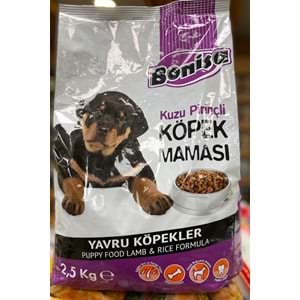 BONİSA 2,5kg KÖPEK yavru kuzu pirinç