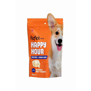 RefleX happy hour PARLAK TÜYLER 60 GR KÖPEK ÖDÜL MAMASI