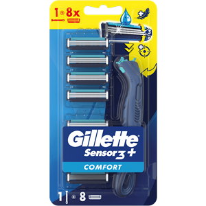 GİLLETTE SENSOR 3 MAKİNE + 8 YEDEK