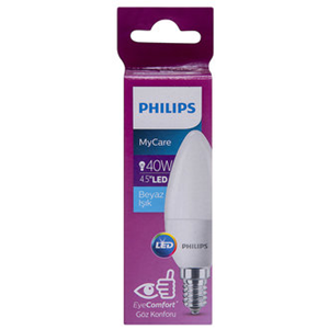 Philips Ledcandle 40W B35 E14 Beyaz Işık