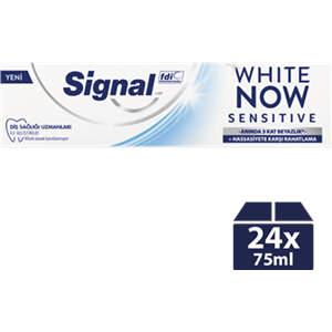 Signal Diş Macunu White Now Sensitive Aninda 3 Kat Beyazlık 75 ml