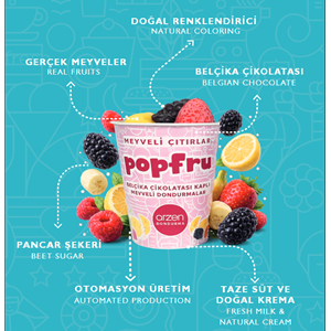 ARZEN POPFRU MİNİ MEYVELİ DONDURMALAR 120 GR