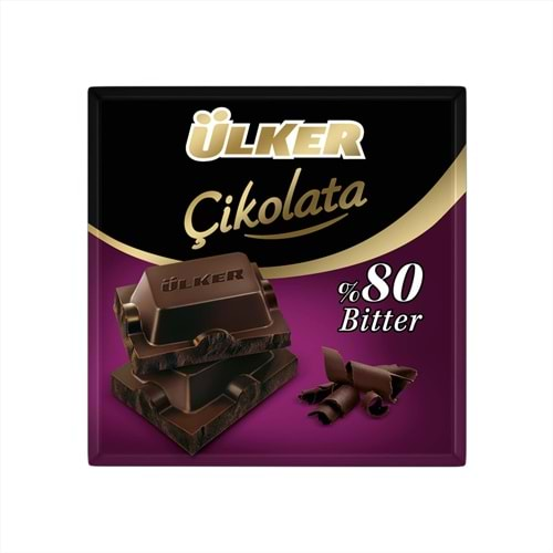 ÜLKER KARE %80 BİTTER ÇİKOLATA 60 GR