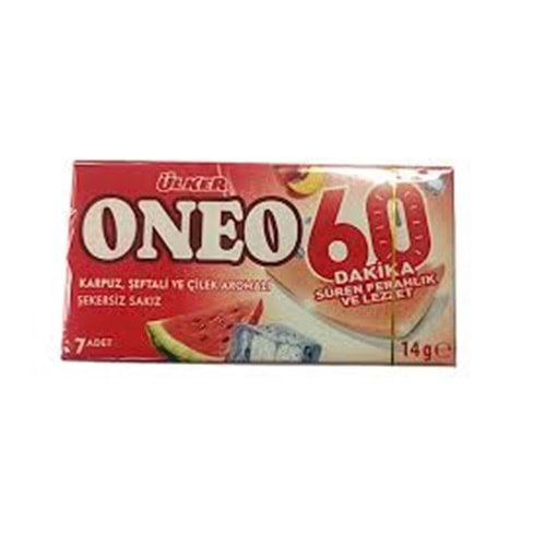 ÜLKER ONEO SLİMS KARPUZ ŞEFTALİ ÇİLEK 14 GR