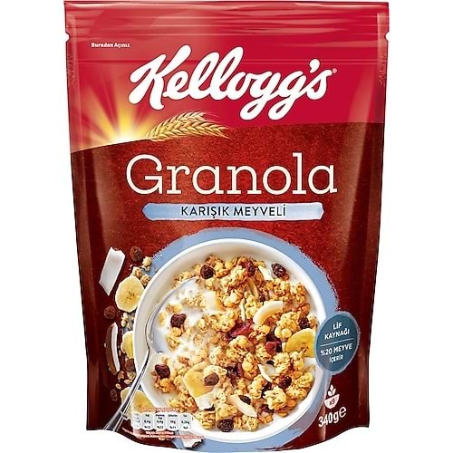 KELLOGS GRANOLA karışık MEYVELİ 340 GR