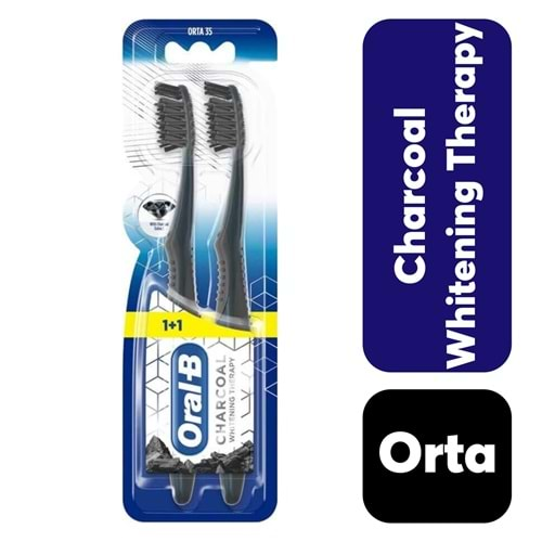 ORAL-B WHİTİNG TERAPİ CHARCOAL 2 Lİ DİŞ FIRÇASI