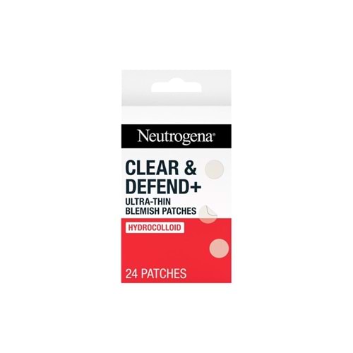 NEUTROGENA Clear and Defend Ultra Thin Blemish Patches 24'lü Hidrokolloid Bant