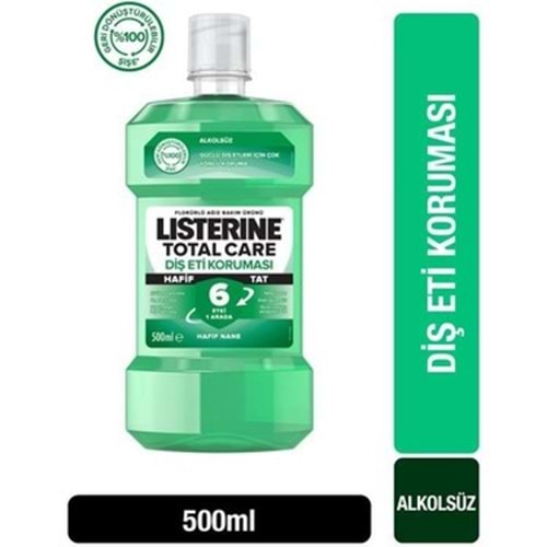 LİSTERİNE 500ML TOTAL CARE HAFİF TAT DİŞ ETİ KORUMA.