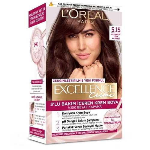 LOREAL EXCELLENCE 5.15 EFSANEVİ TÜRK KAHVESİ.