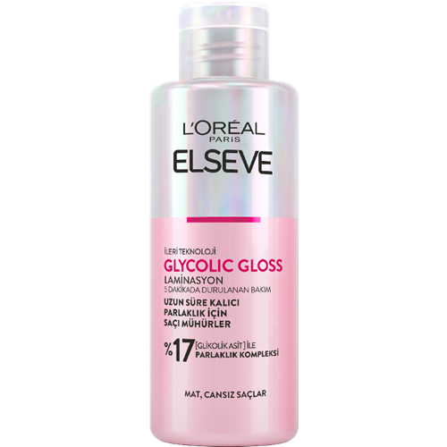 Elseve Glycolic Gloss Parlaklığı Saça Mühürleyen Laminasyon 5 Dakikada Durulanan Bakım 200ml