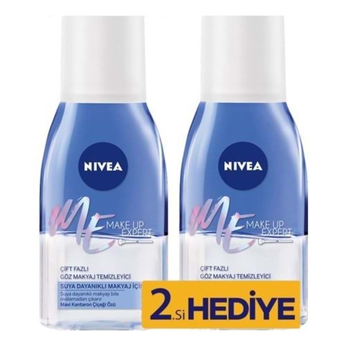 NIVEA ÇİFT ETKİLİ GÖZ MAKYAJ TEMİZLEYİCİ 125 ML+125ML HEDİYE