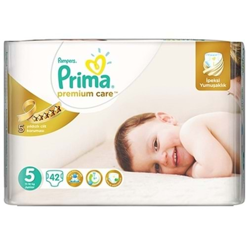 PRIMA ÇOCUK BEZİ PREM NO:5 JUMBO 42 li 11-16 kg