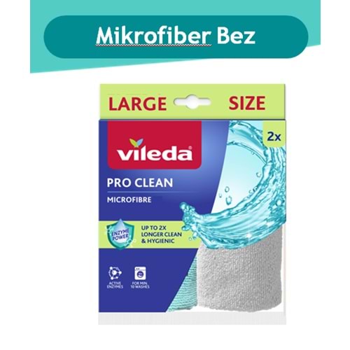 VİLEDA PRO CLEAN MİKROFİBER BEZ 3 LÜ