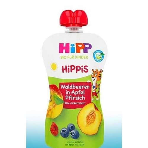 HİPP ORG.PÜRE 100 GR ORMAN MEYVELİ ŞEFTALİLİ ELMA