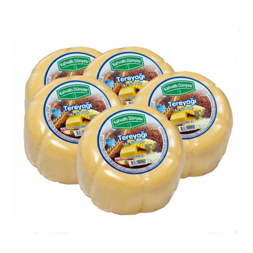 KAHVALTI DÜNYASI TRABZON KÖY TİPİ TEREYAĞI 1000g 5 Lİ EKONOMİK PAKET