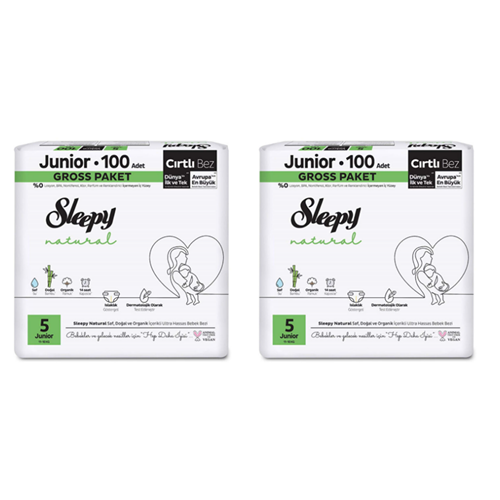 Sleepy Natural No:5 Junior 200 Adet Bebek Bezi