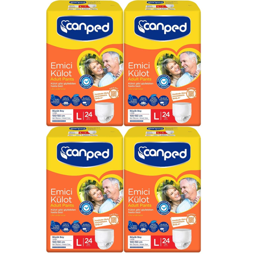 Canped L 4x24 Adet Emici Külot Yetişkin Hasta Bezi