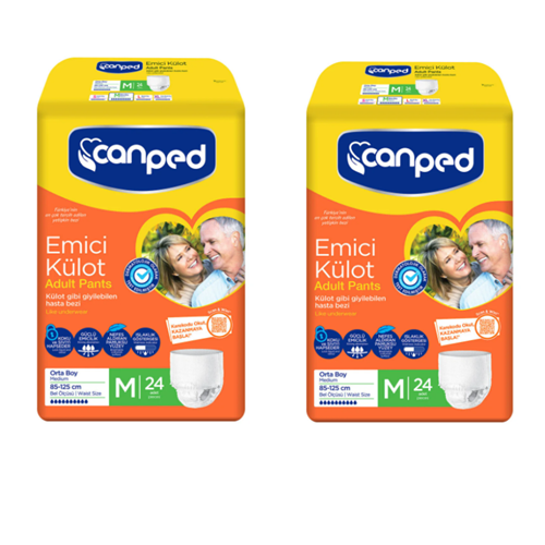 Canped M 2x24 Adet Emici Külot Yetişkin Hasta Bezi