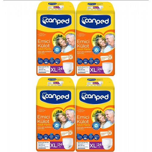 Canped 96 Adet XL Emici Külot Yetişkin Hasta Bezi