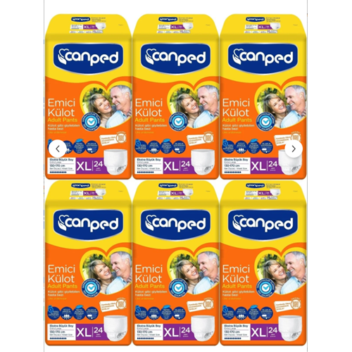 Canped Ekstra Büyük 144 Adet 130-170 cm Emici Külot Bez