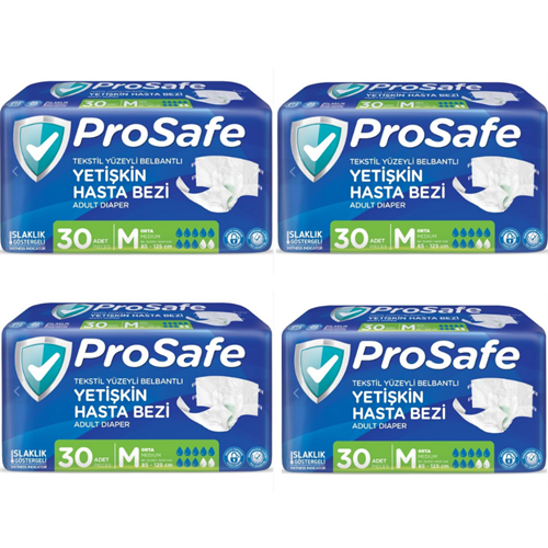 Prosafe 30'lu 4 Paket Belbantlı Medium Hasta Bezi