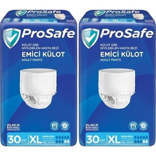 PROSAFE Emici Külot Yetişkin Hasta Bezi Xl Beden 30'Lu 2 Adet (60 Adet Bez
