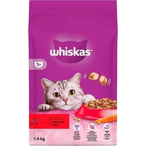 WHİSKAS KURU MAMA 1400 GR SIĞIR ETLİ KEDİ