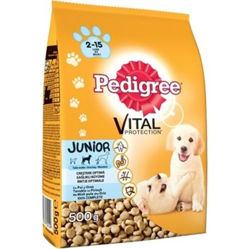 PEDİGREE KÖPEK YAVRU KURU MAMA KÜMES HAYVANI 500 GR