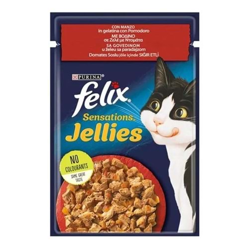 FELIX Sensations GiJ SIĞIR ETLİ VE DOMATESLİ YETİŞKİN 26x85g IT
