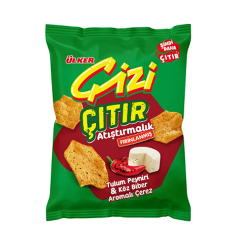 ÜLKER ÇİZİ ÇITIR TULUM PEYNİR KÖZBİBER 50 GR