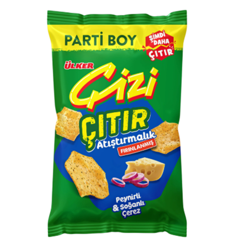 ÜLKER ÇİZİ ÇITIR PARTİ PEYNİR SOĞAN 160 GR